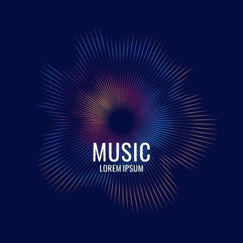 Dynamic Colored Particle Background vector image