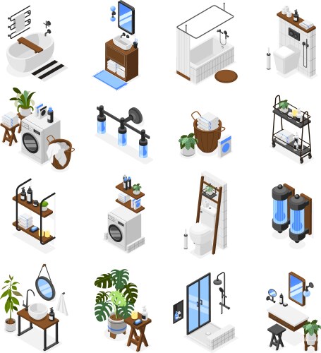 Big set zero waste elements Royalty Free Vector Image