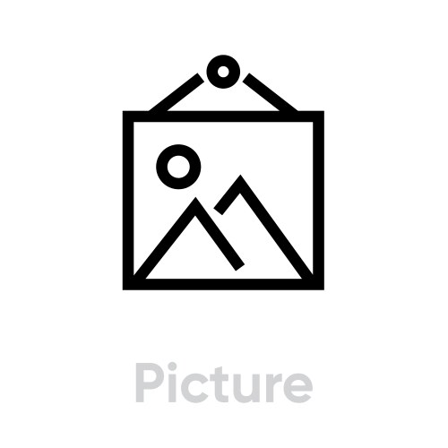 Image preview icon picture placeholder Royalty Free Vector