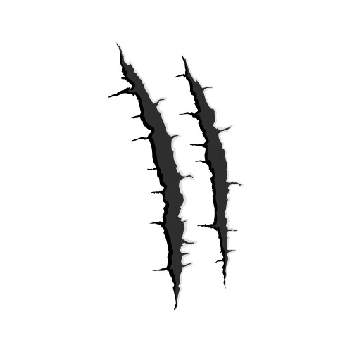 Monster Claw Scars vector image
