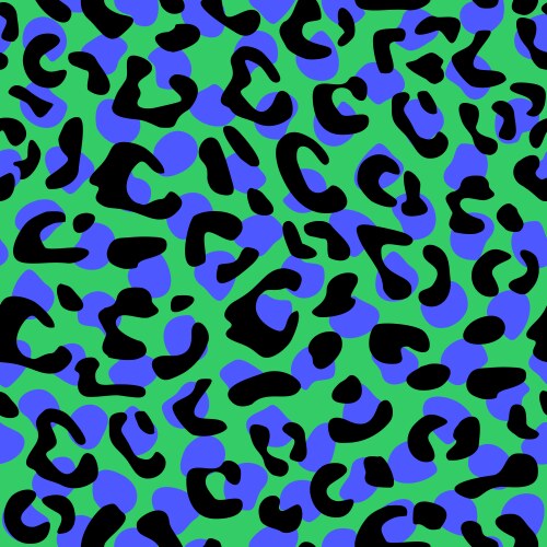 Seamless leopard pattern design animal tile print Vector Image