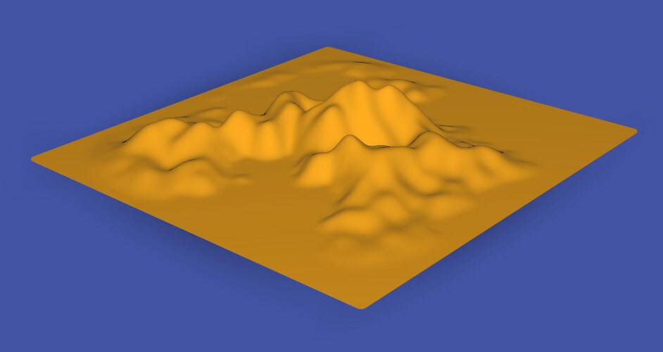 3d data chart digital vector image