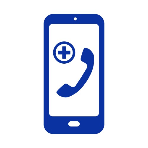 Healthcare online assistance icon flat vector image