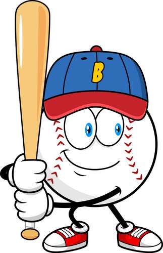 Baseball cartoon mascot character with cap Vector Image