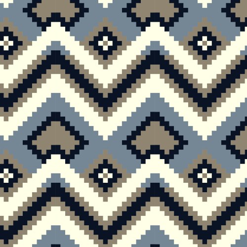 Pixel triangles seamless pattern Royalty Free Vector Image