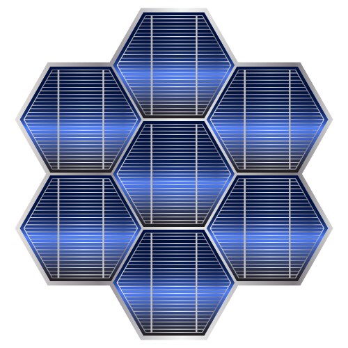 solar battery vector image