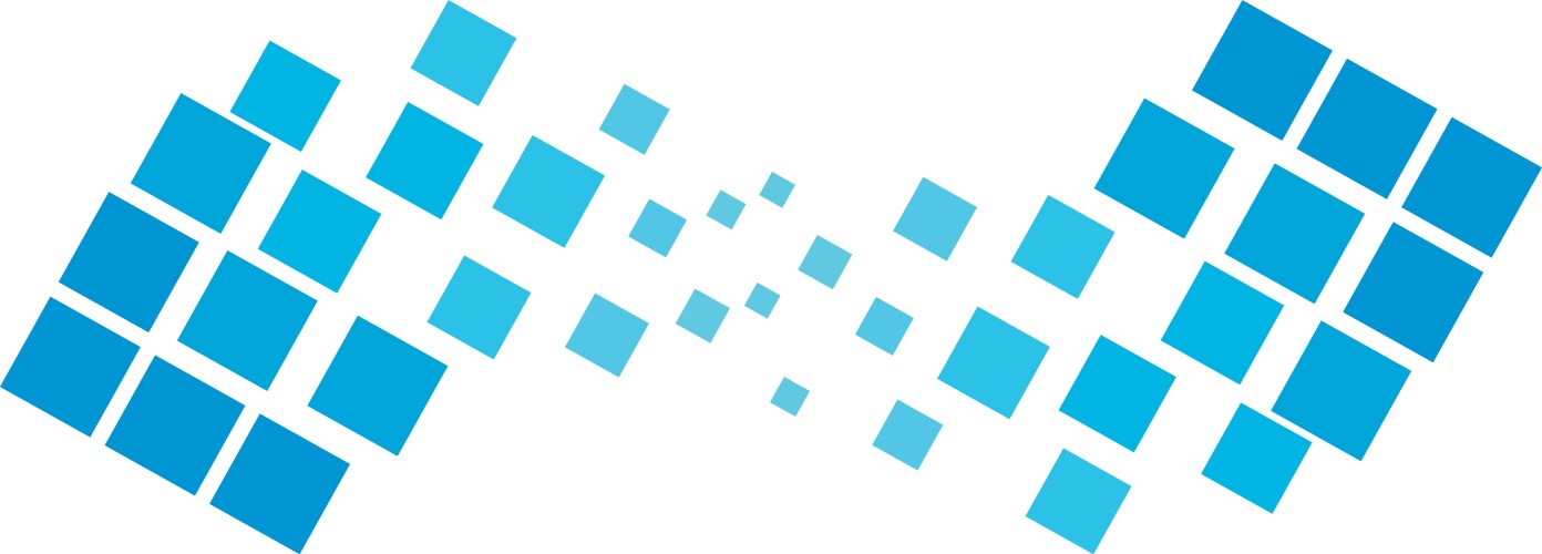 Square blue pixel abstract logo template design – Royalty-Free Vector ...