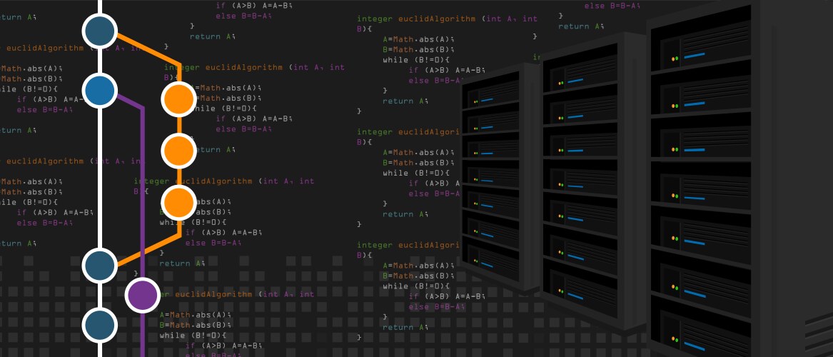 Git Server Backup & Subversion vector image