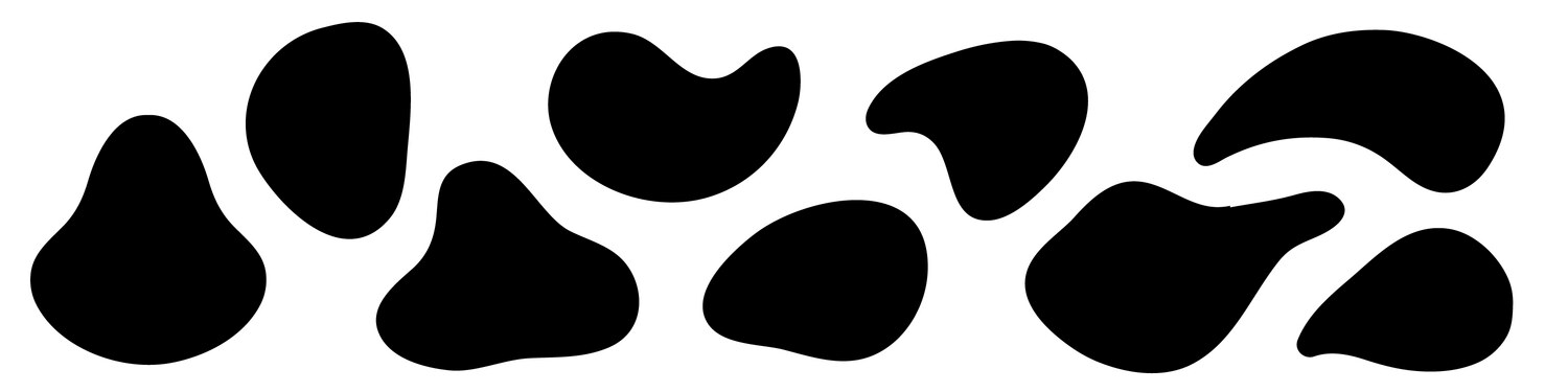 Irregular black blob shape asymmetric – Royalty-Free Vector | VectorStock