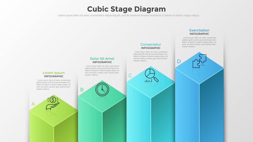 modern infographic template vector image