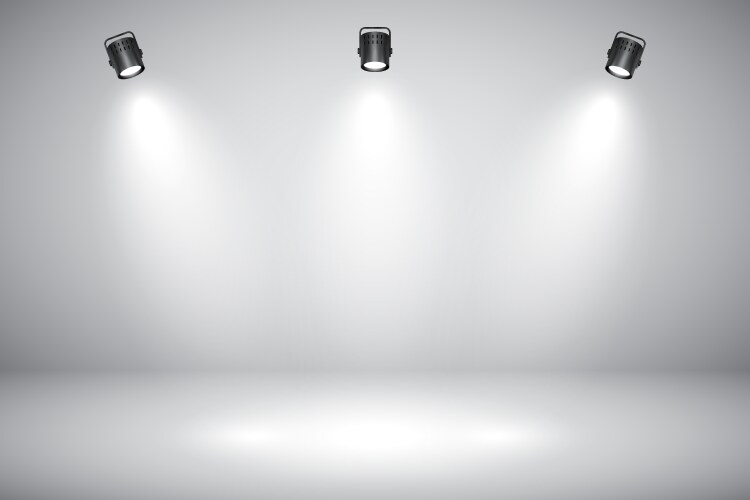 Empty black gray studio abstract background Vector Image