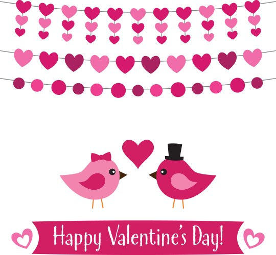 Birds in love Royalty Free Vector Image - VectorStock