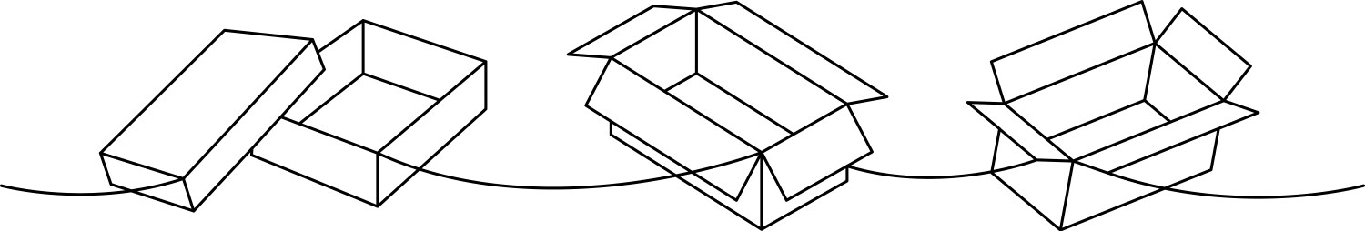 Cardboard boxes one line continuous drawing – Royalty-Free Vector ...