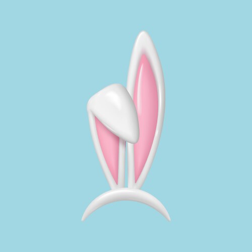 Easter bunny ears mask Royalty Free Vector Image