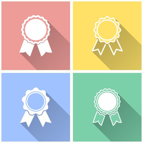 Award icon set Royalty Free Vector Image - VectorStock