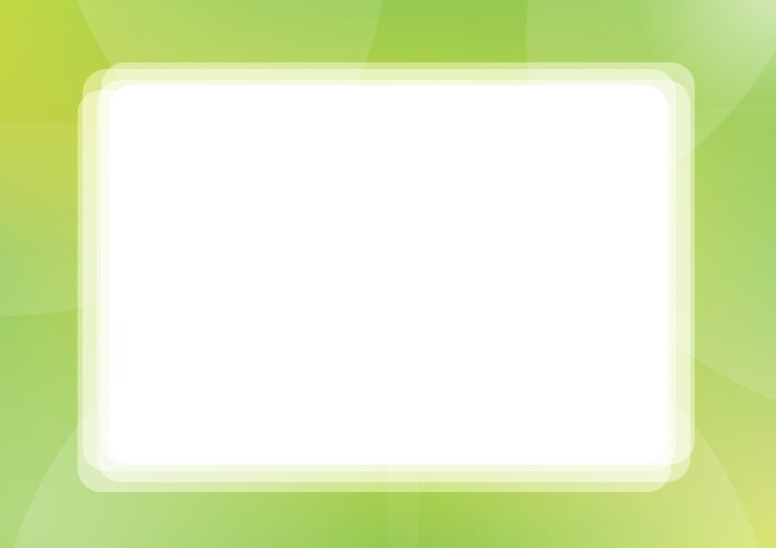 green border frame vector