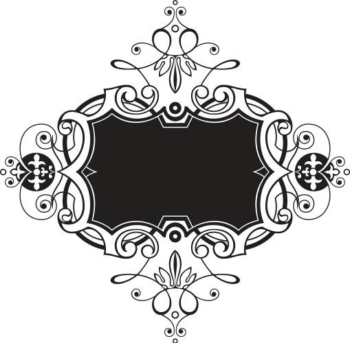 decorative frame vector image