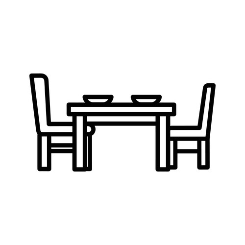 Dining table Vector Images & Graphics for Commercial Use | VectorStock