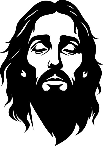 Jesus christ portrait image Vector Image