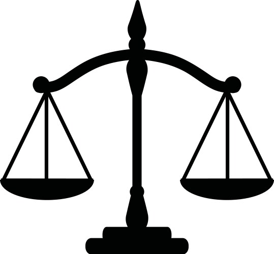 Justice Scales of Balance Vector Image