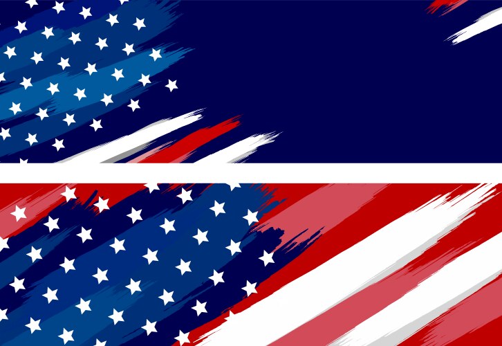 American Flag Border Background – Royalty-Free Vector | VectorStock