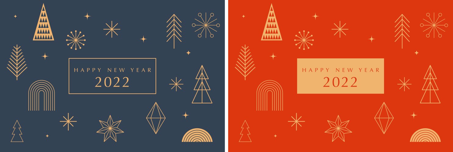 Simple christmas background elegant geometric vector image