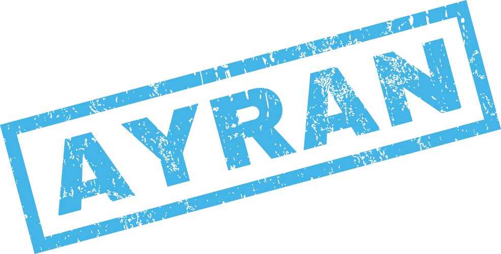 Ayran rubber stamp (12746963) – Royalty-Free Vector | VectorStock