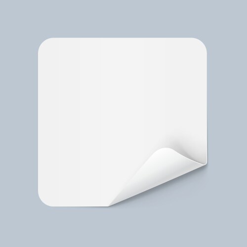 Empty board with pinned white paper Royalty Free Vector