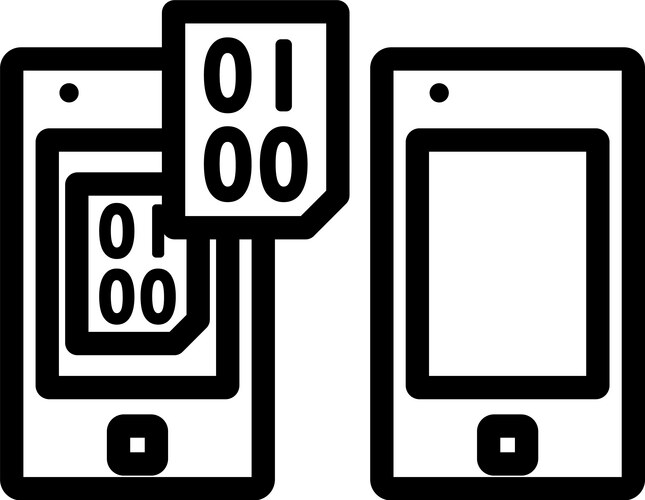 Exchanging data icon vector image