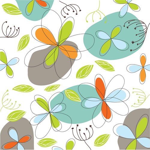 Floral greeting card Vector Image