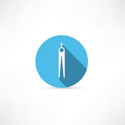 Geometric Compass Tool – Royalty-Free Vector | VectorStock