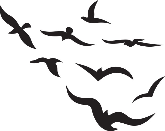 Flying bird logo Royalty Free Vector Image - VectorStock