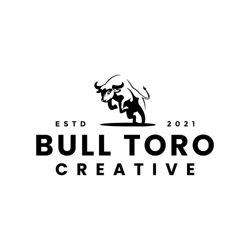 Toro matador logo design idea vector image