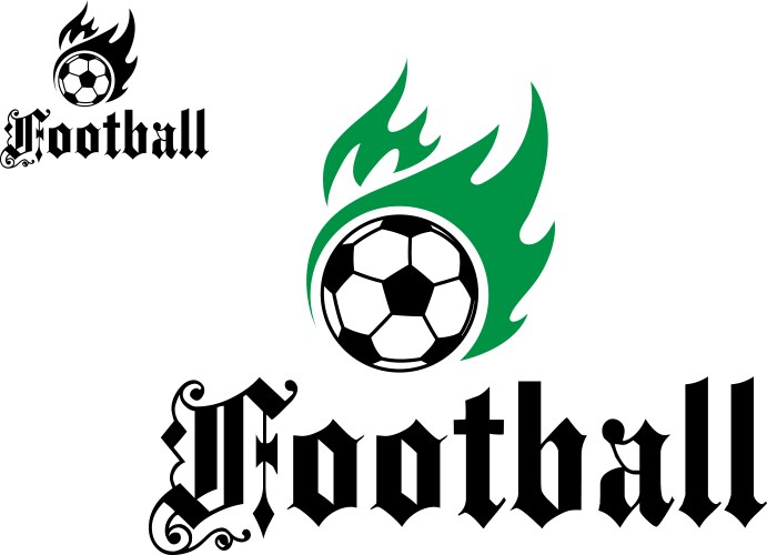 Dynamic Soccer Emblem Vector Image