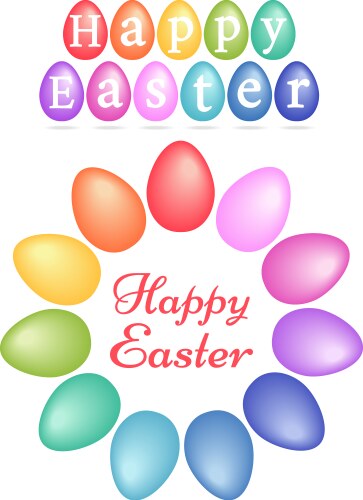 Happy easter set of doodles Royalty Free Vector Image