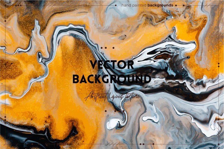 Fluid art texture abstract backdrop with mixing Vector Image