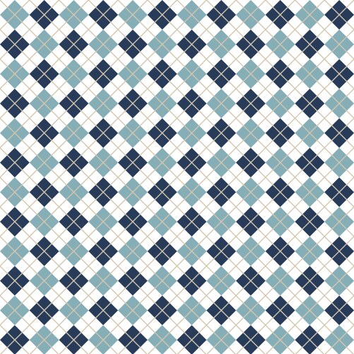 Blue argyle harlequin seamless pattern vector image