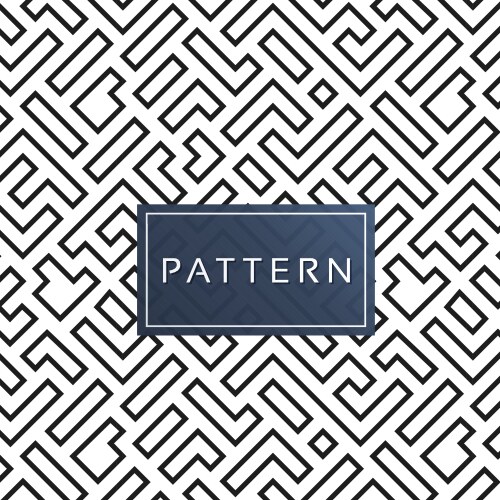 Seamless black and white geometric background set Vector Image