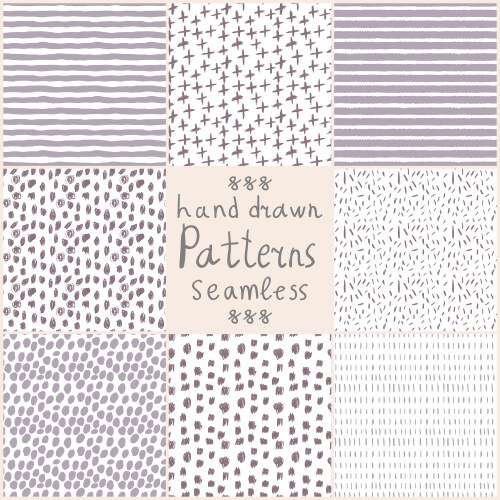 Collection ink hand drawn hatch texture Royalty Free Vector