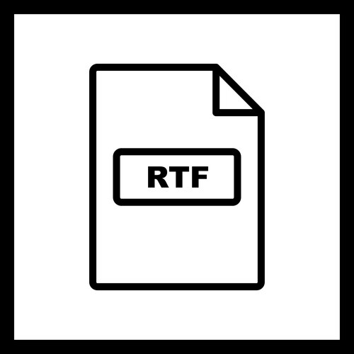 Rtf icon (22976756) – Royalty-Free Vector | VectorStock