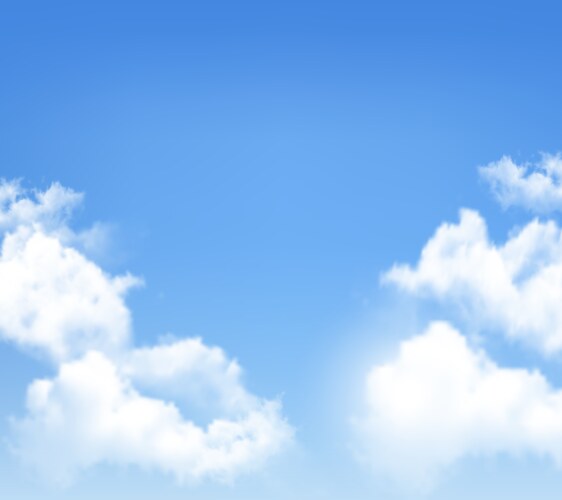 Blue sky with clouds background Royalty Free Vector Image