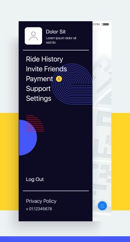 design of the mobile application ui ux gui from vector image