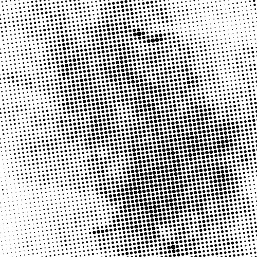 Radial dotted halftone background Royalty Free Vector Image