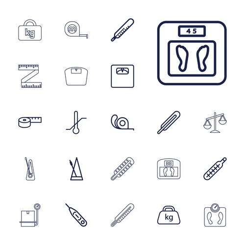 7 scale icons (36239631) – Free Vector | VectorStock