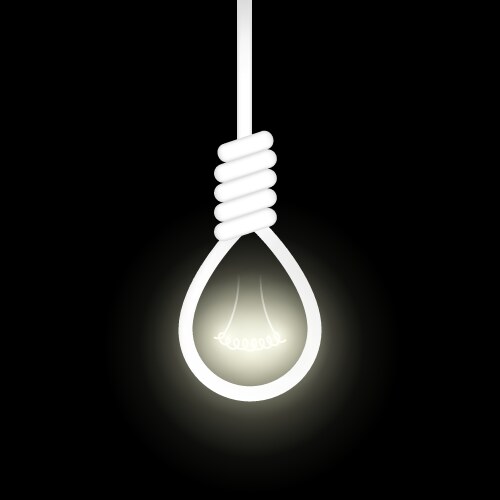 Gallows Noose with Light Vector Image