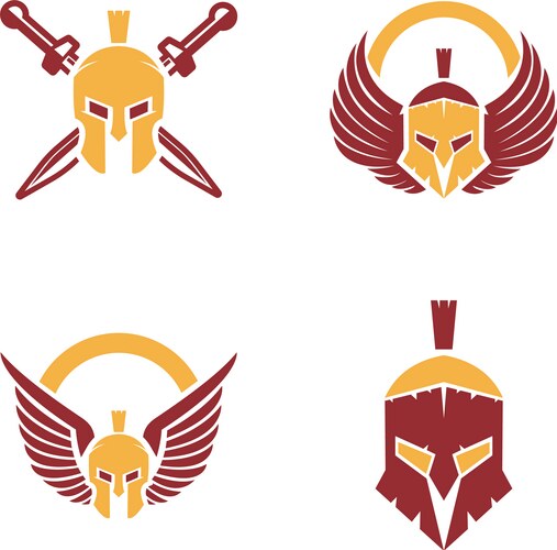 Spartan logo design Vector Image