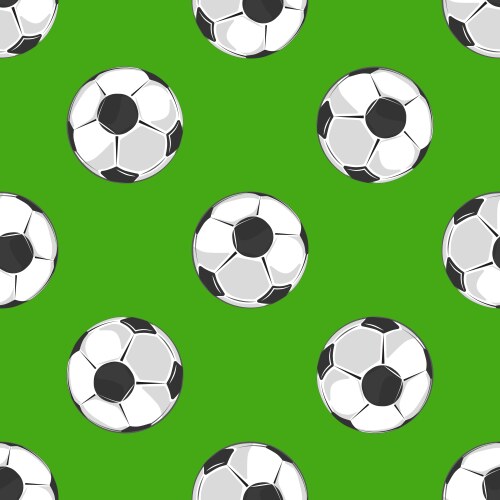 Soccer ball samples pattern Royalty Free Vector Image