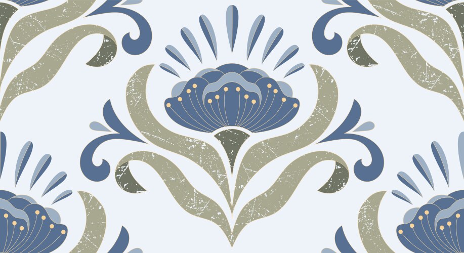 damask seamless pattern element classical vector image