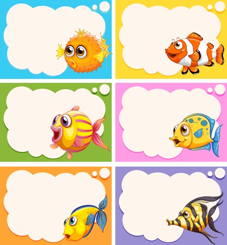 Ocean view with the cloud board blank space Vector Image