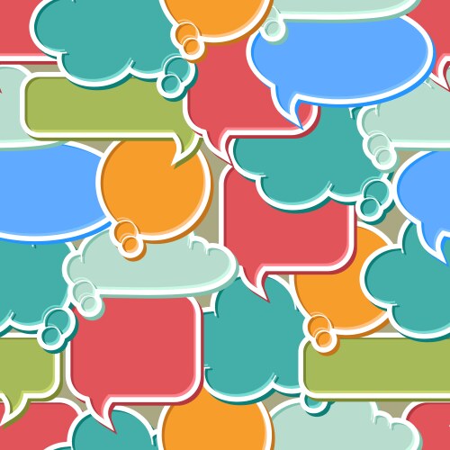 Colorful speech bubbles set Royalty Free Vector Image